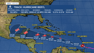 Hurricane Beryl makes landfall