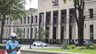 Government building in Port-of-Spain, Trinidad and Tobago