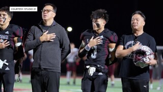 Dat Nguyen with nephew Jake Le