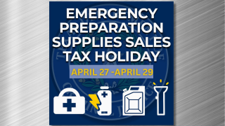 Emergency Preparation Supplies Sales Tax Holiday 