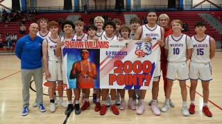 Gregory-Portland's Shawn Williams celebrates 2,000 career points