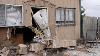 The damaged left behind at Perez Properties on city's Westside 