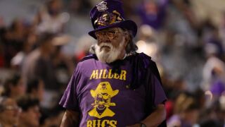 Mr. Buccaneer full of purple and gold cheer for nearly 50 years