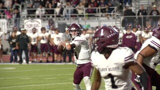 Flour Bluff Jayden Paluseo throw